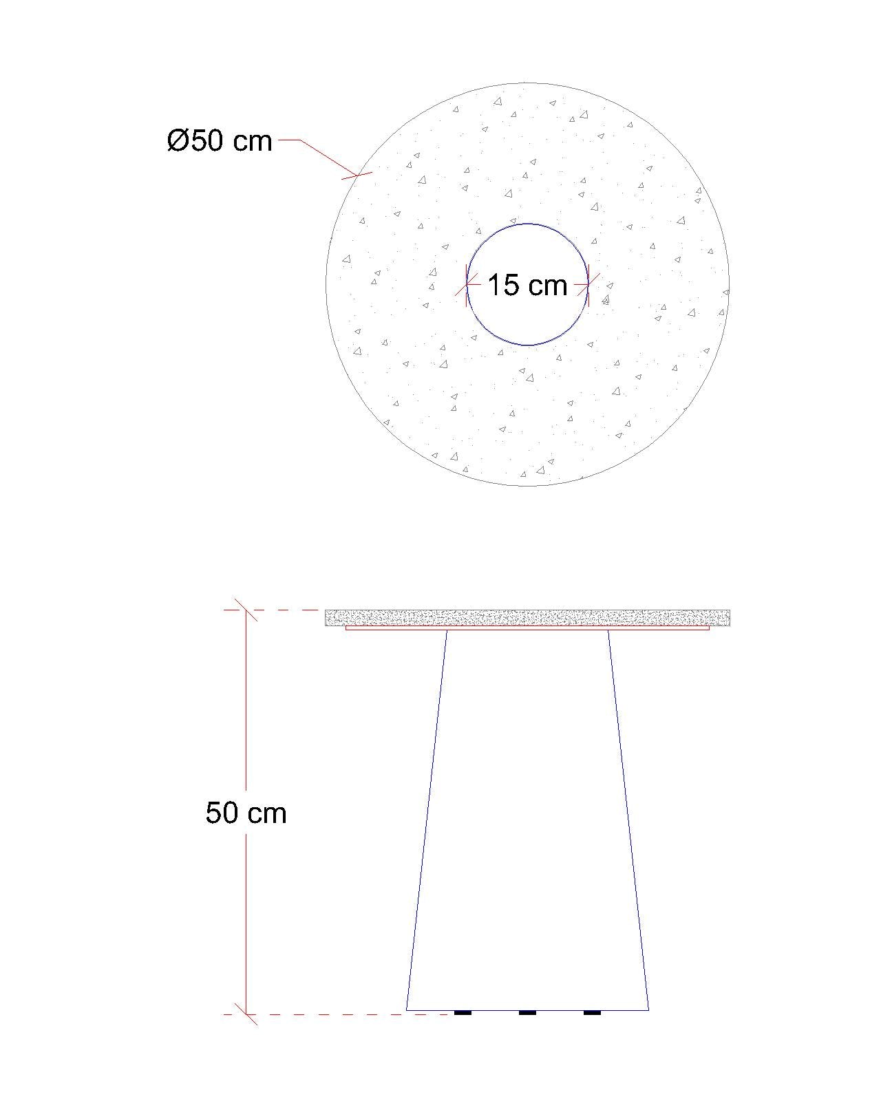 The Classic Black Spanish (2 Tables-Round & Cone Base)