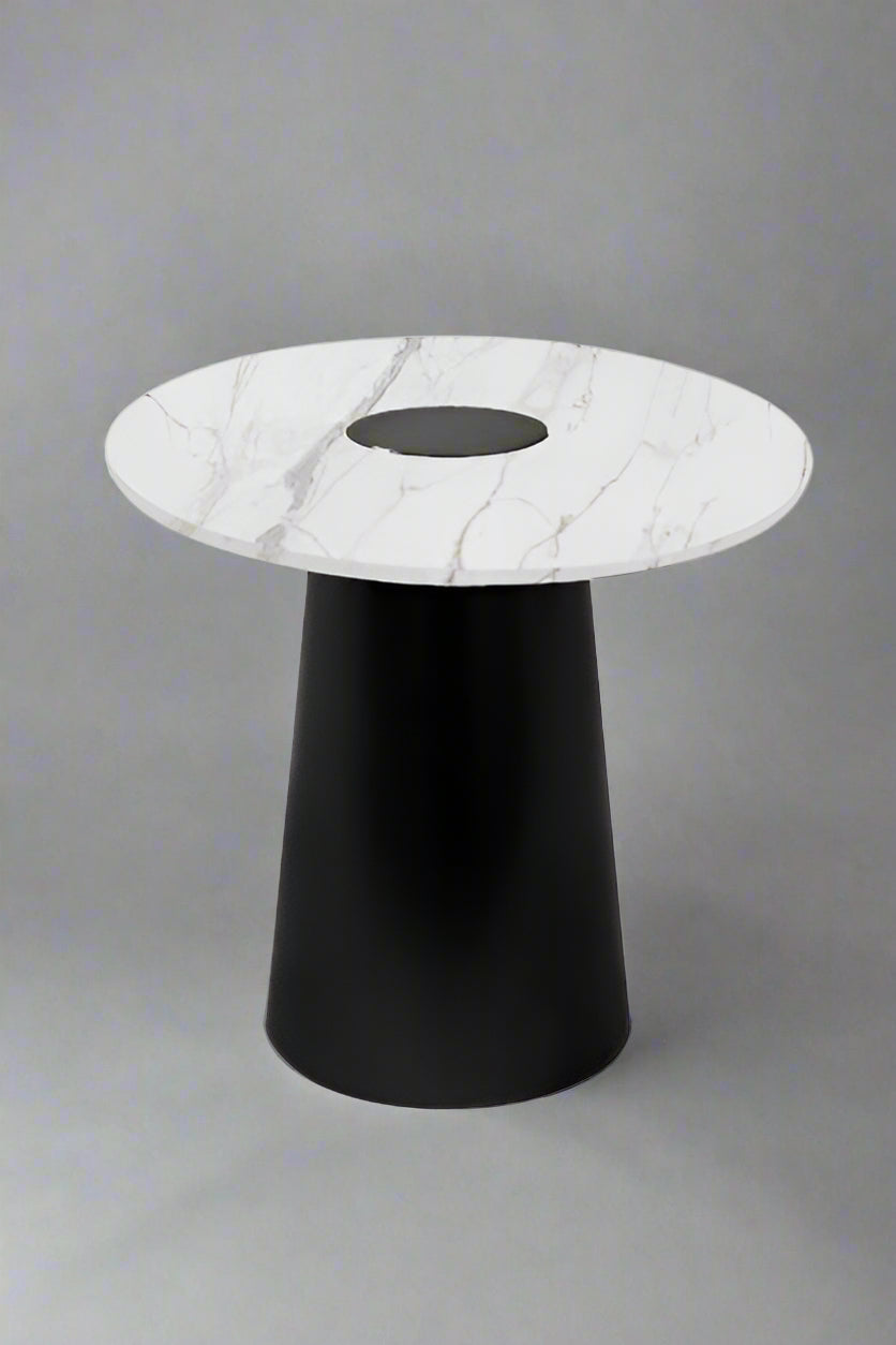 The Classic Greek Calacatta (2 Tables-Round & Cone Base)