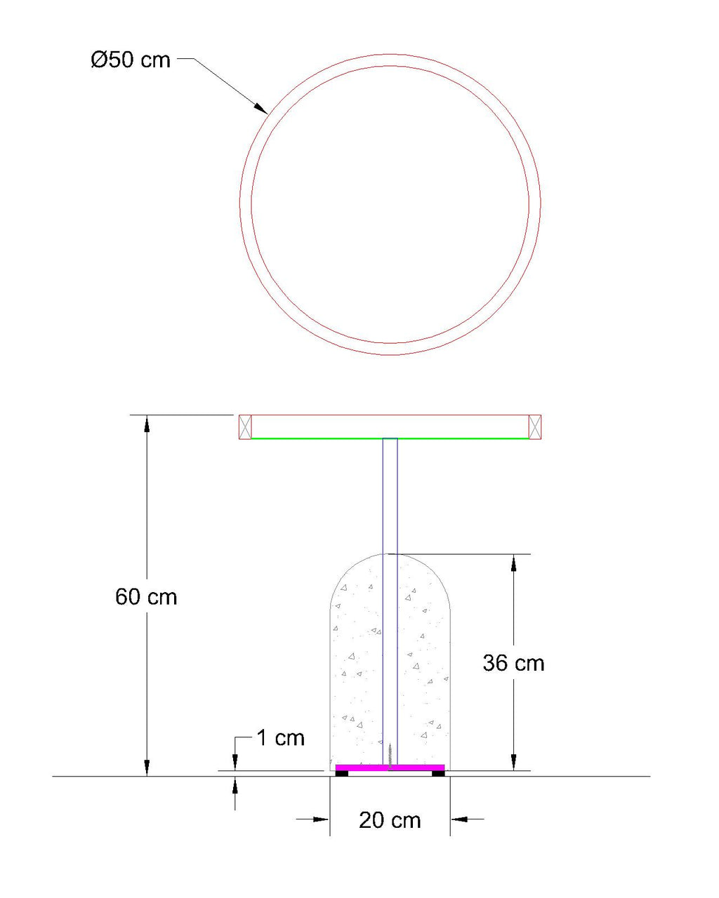 The Black Pedestal (Glass Surface)