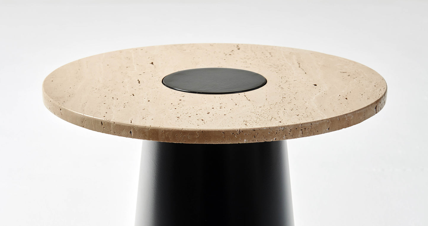 The Classic Travertine (Black Cone Base)